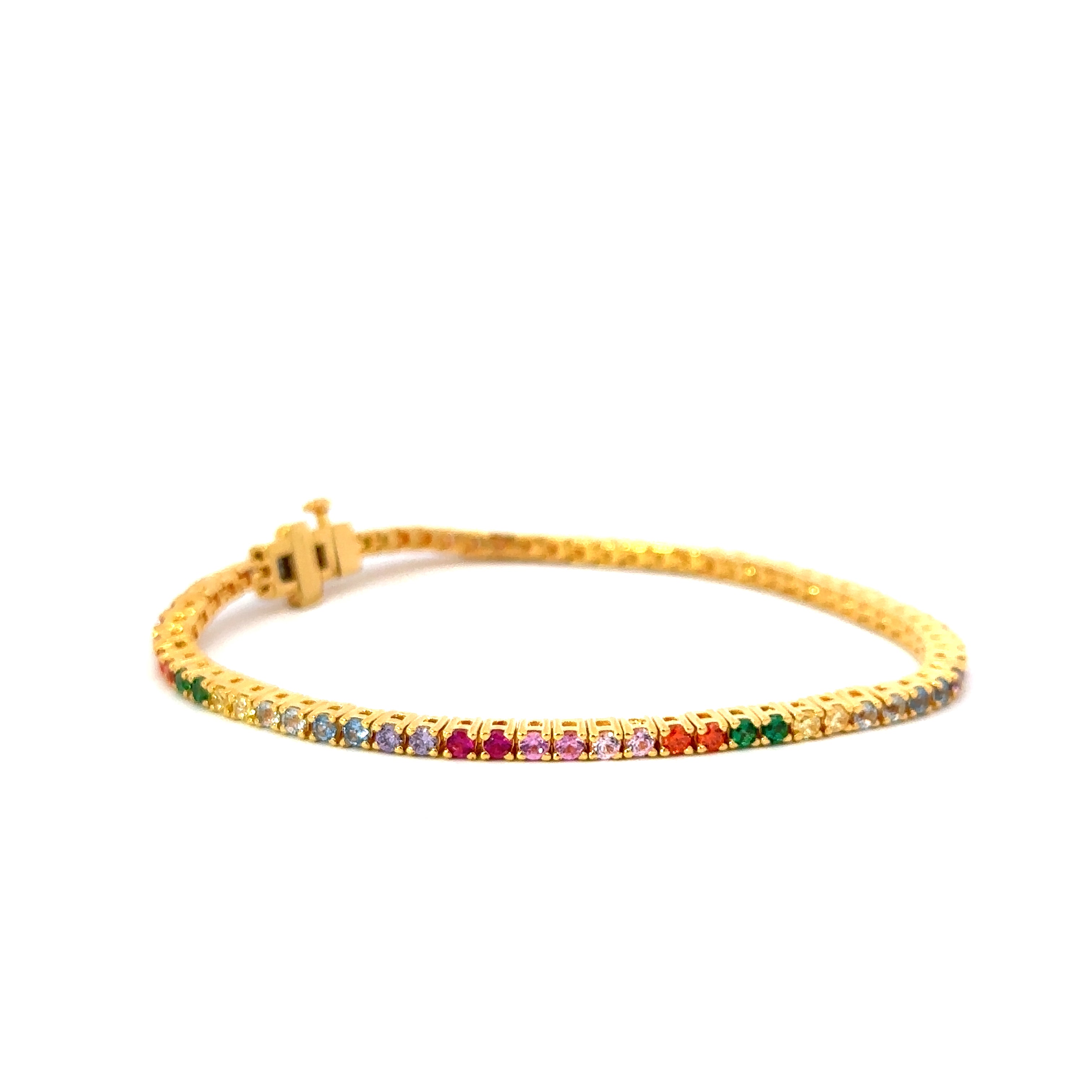 Multicolored Tennis Bracelet