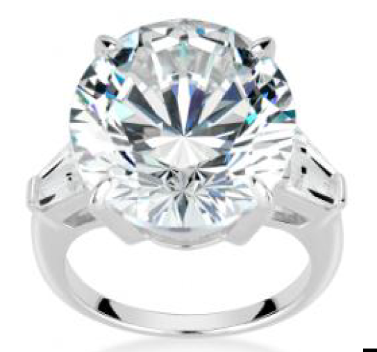 Elegant Round Silver Ring
