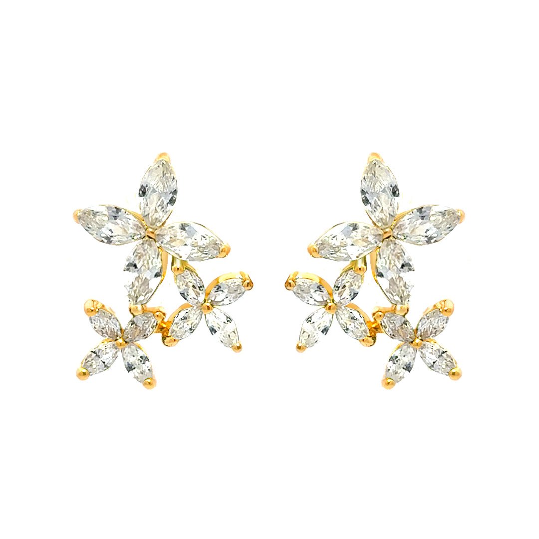 3 Flowers Earrings by Natkina