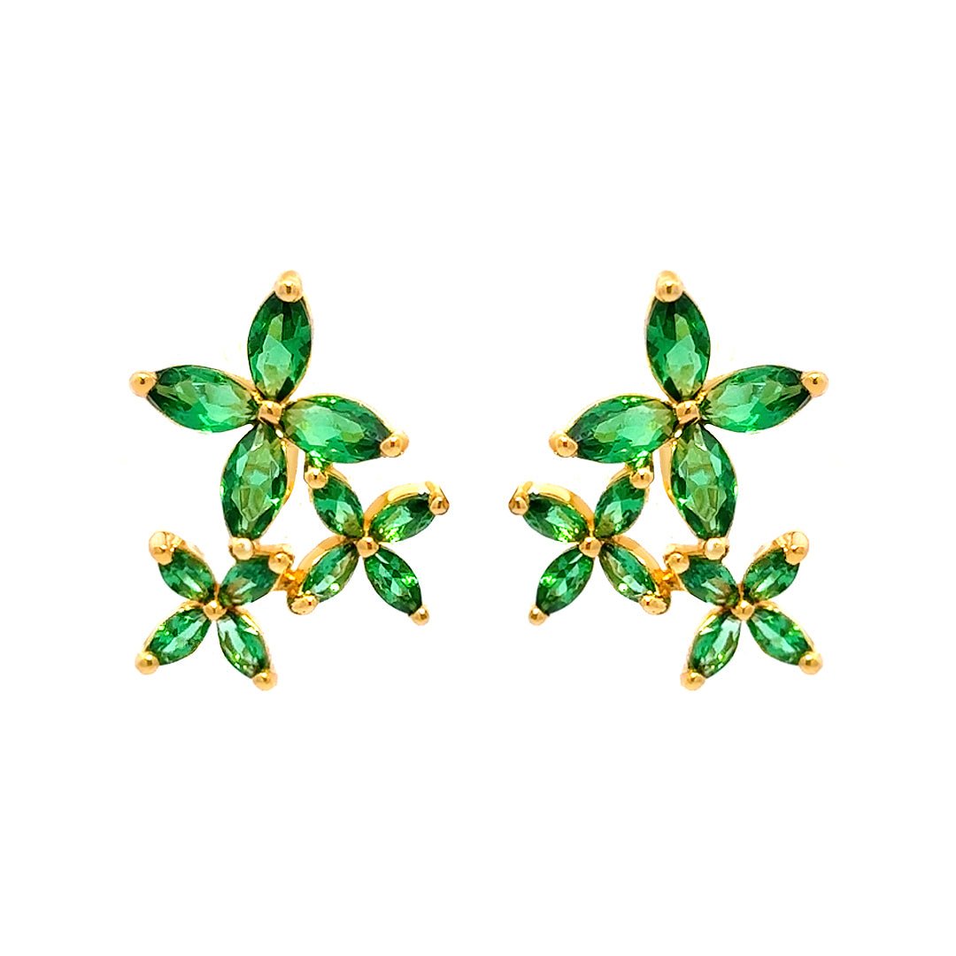 3 Flowers Earrings by Natkina