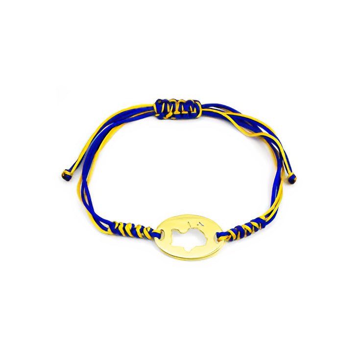 +380 Ukrainian Map Soft Bracelet by Natkina
