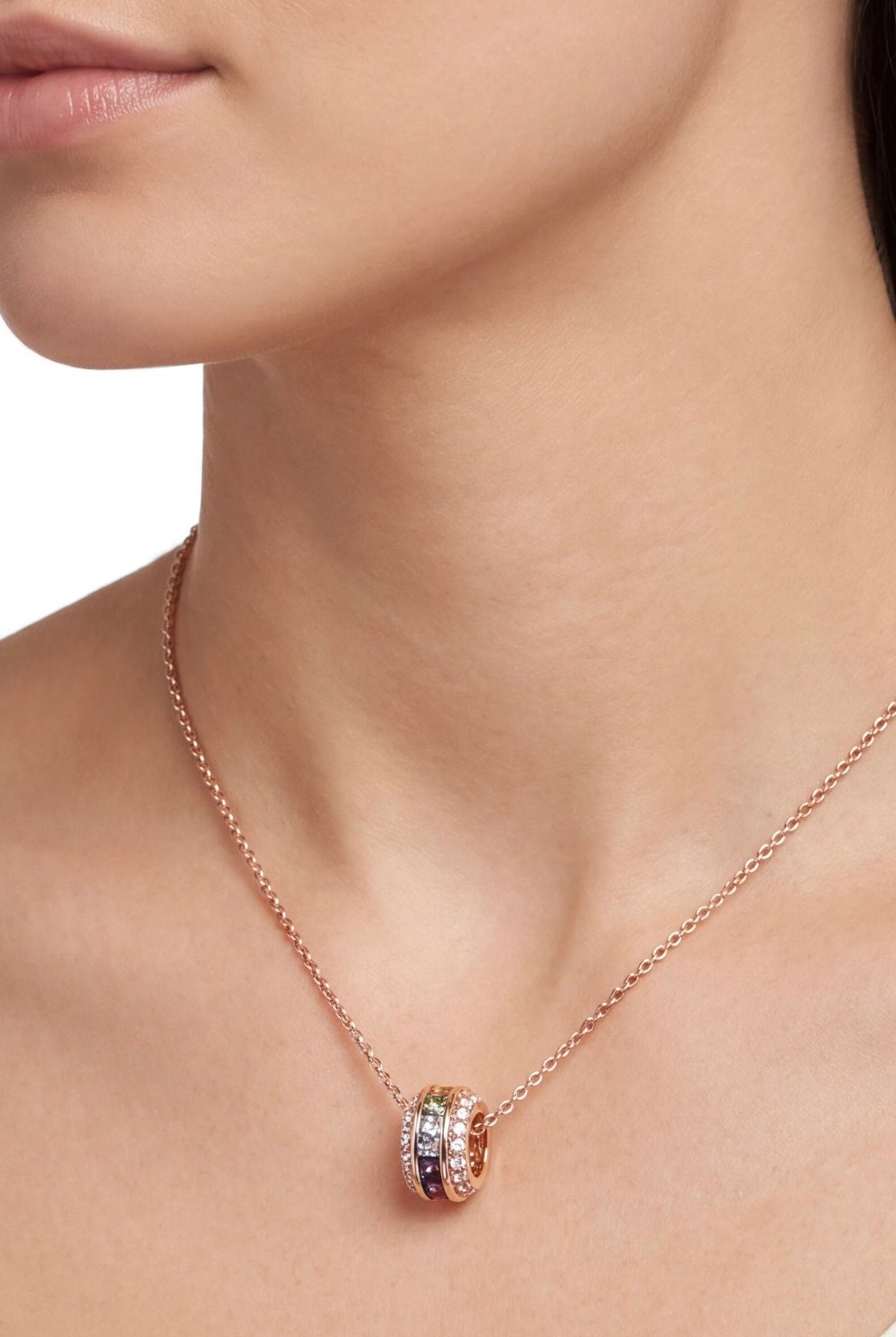 Rainbow Pendant Necklace