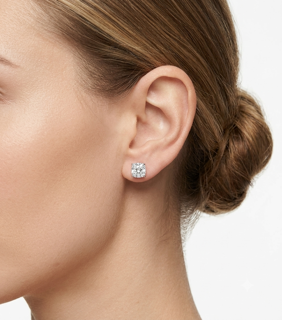 Solitaire Glow Earrings