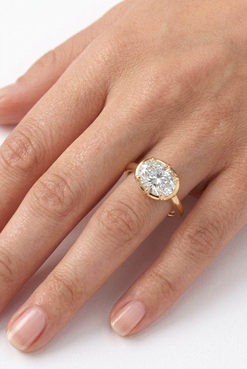 Pierścionek Oval Solitaire