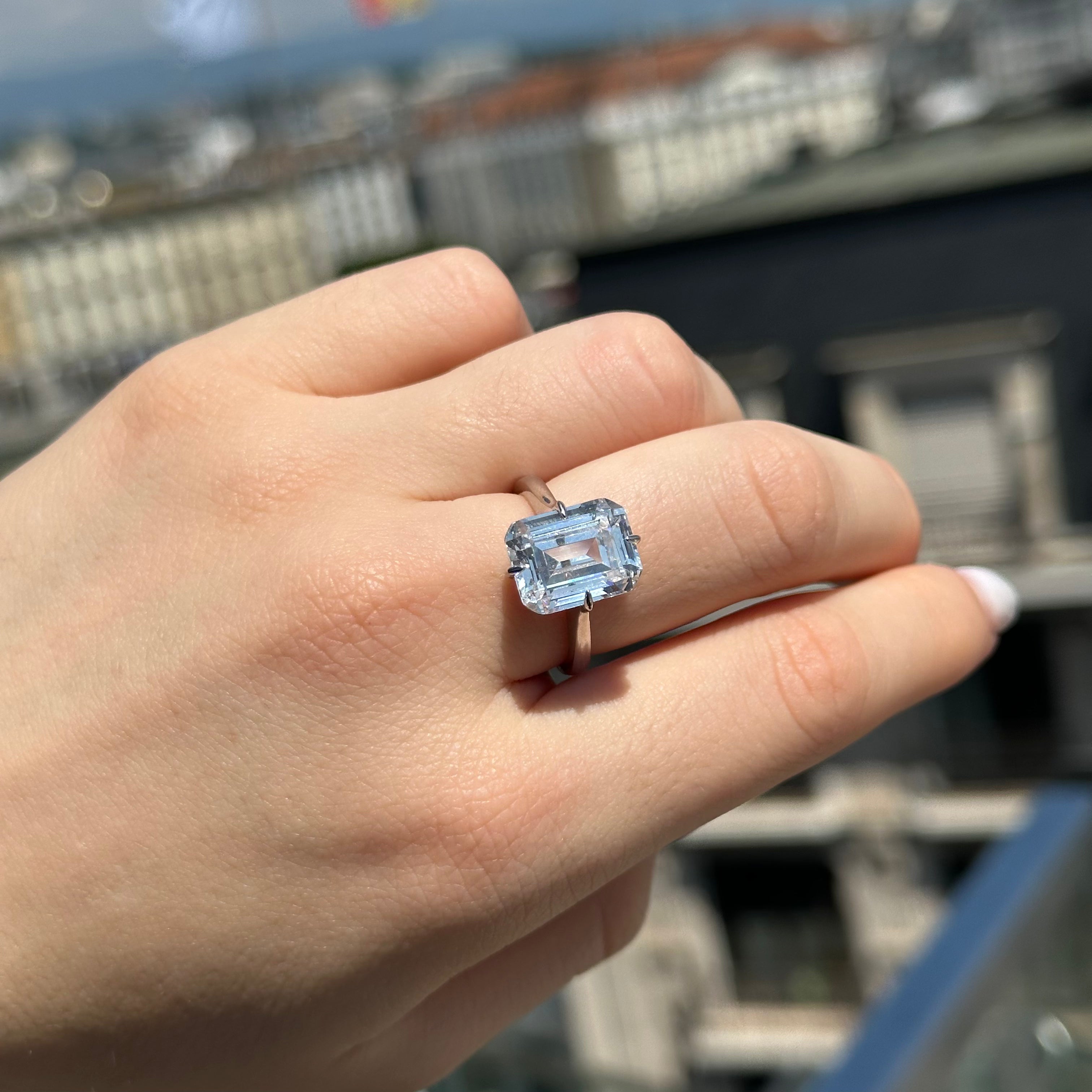 Kim Kardashian Inspired Engagement Ring 13x10mm