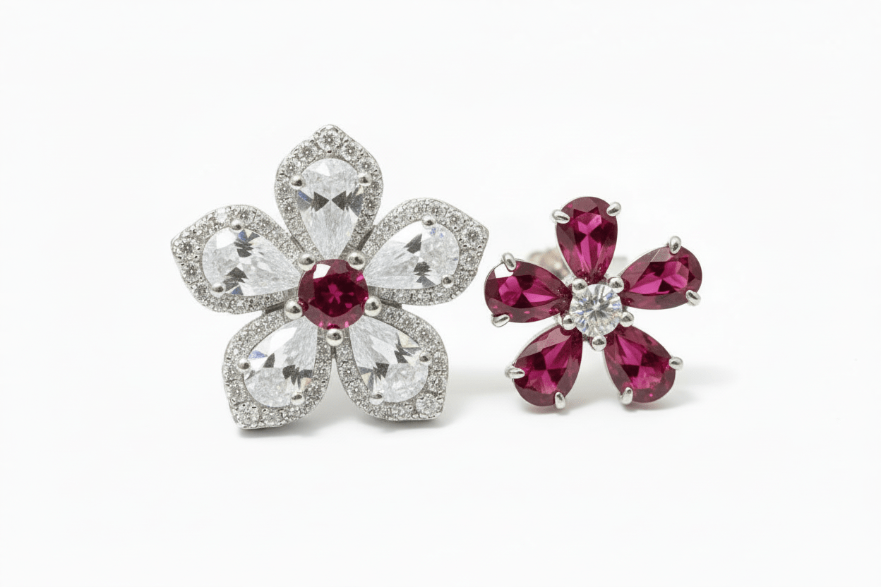 Arctic Bloom Earrings by Natkina