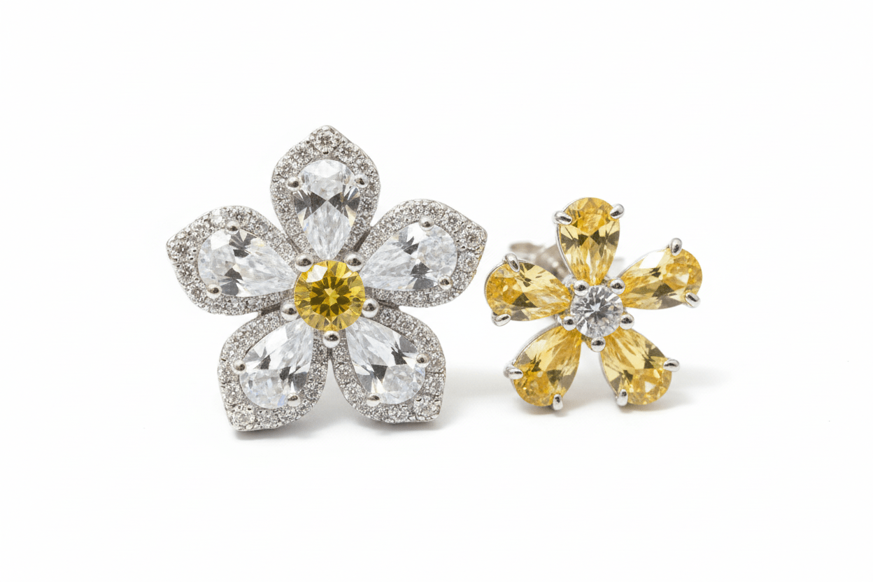 Arctic Bloom Earrings by Natkina