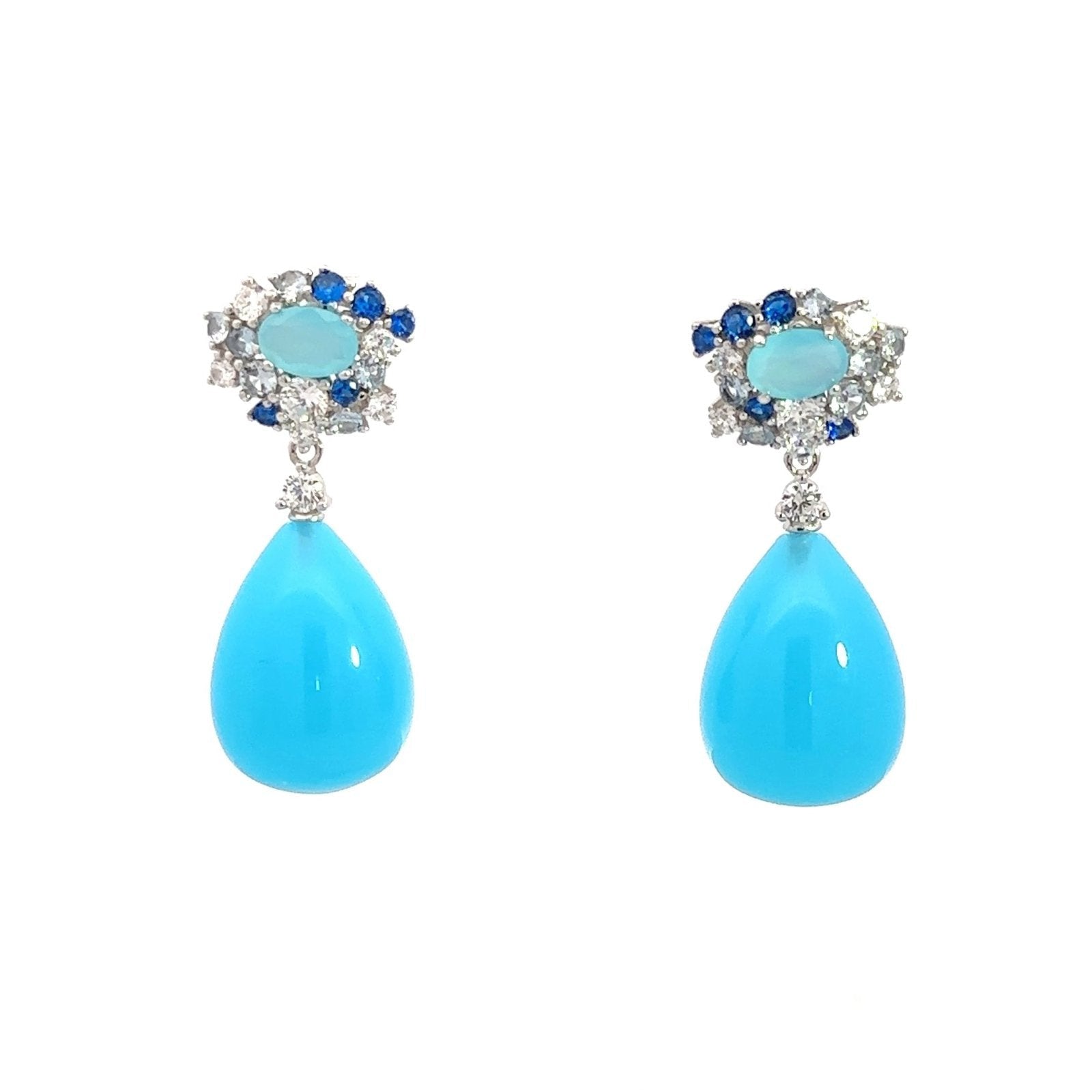 Azure Elegance Earrings by Natkina