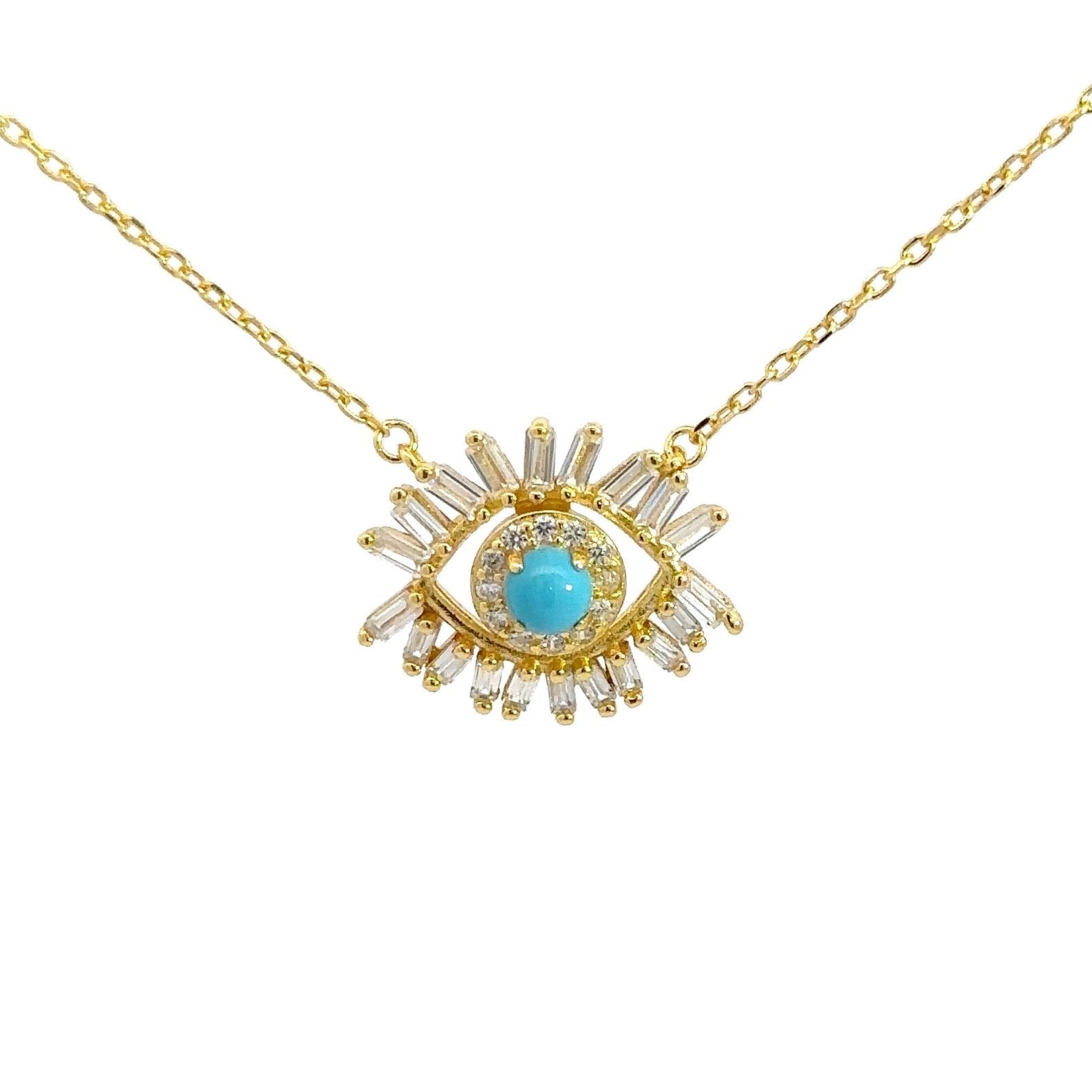 Azure Sentinel Pendant Evil Eye Collection by Natkina by Natkina