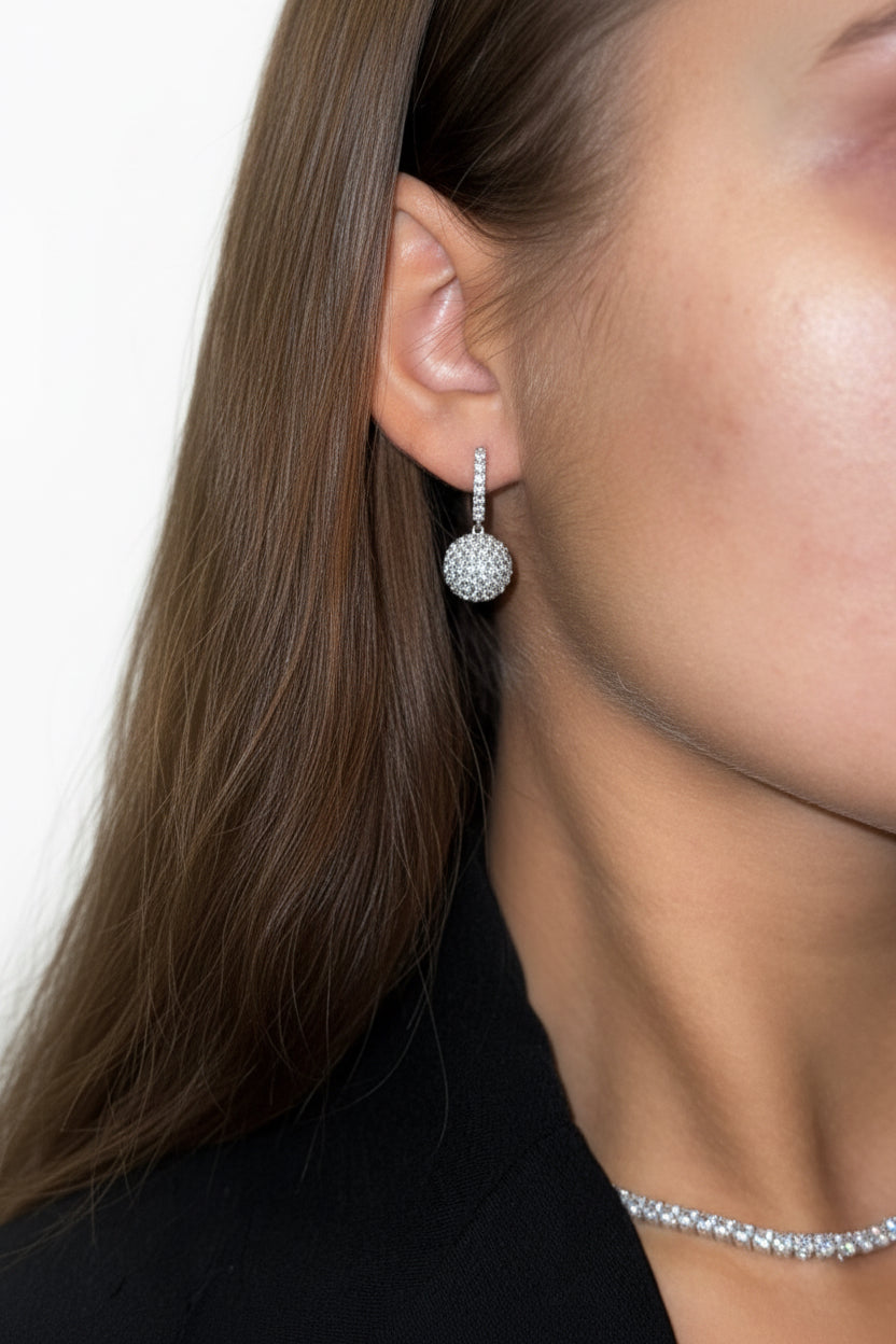 Black and White Galaxy Earrings by Natkina