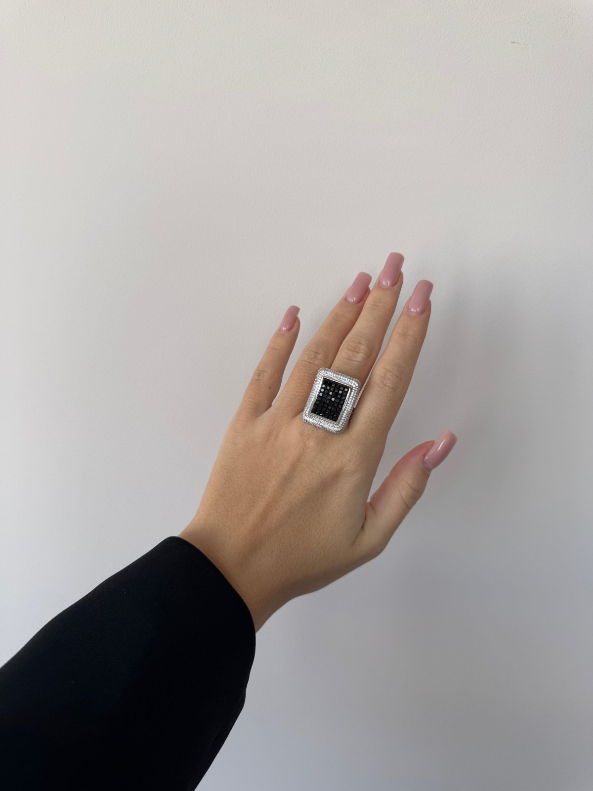 Black and White Mirror Ring by Natkina