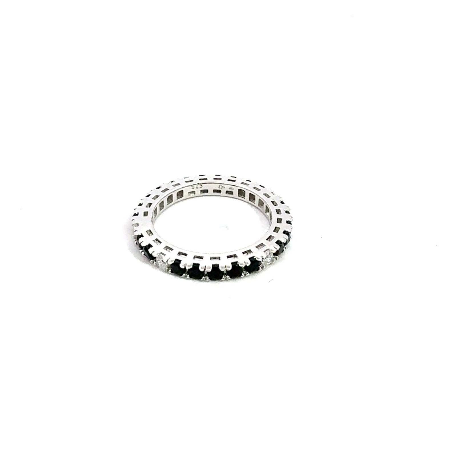 Black and White Zebra Silver Ring by Natkina