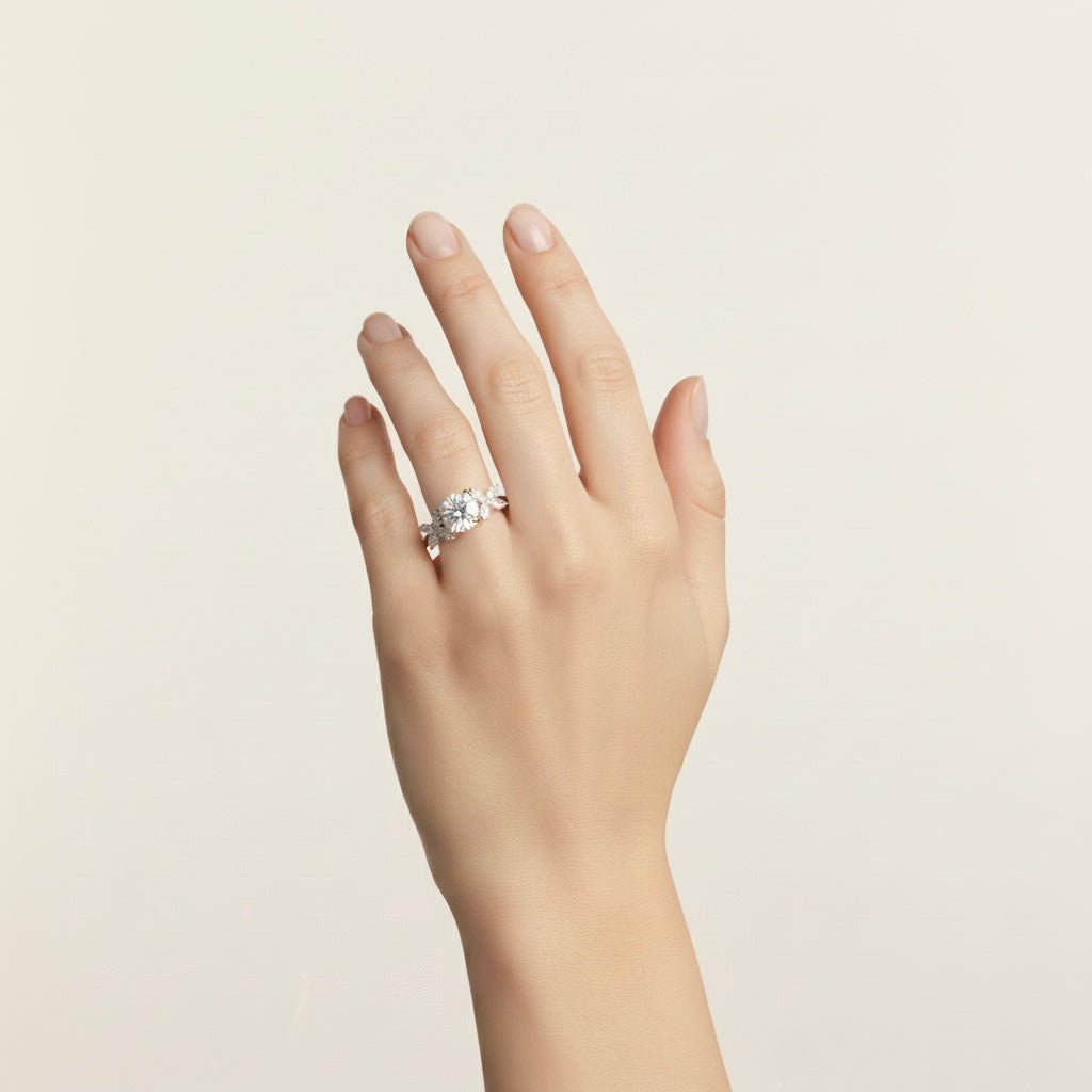 Blooming Flower Gem Ring by Natkina