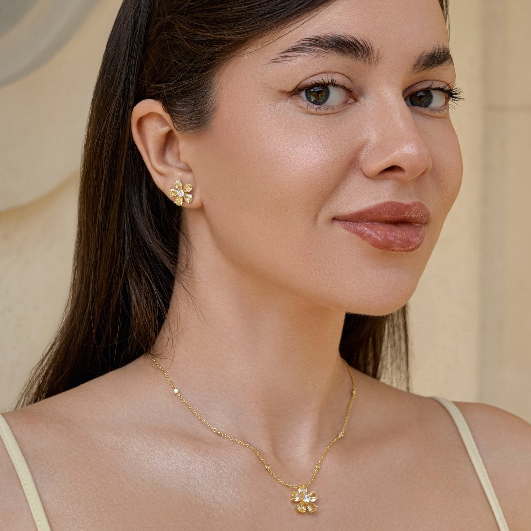 Blooming Petal Necklace by Natkina