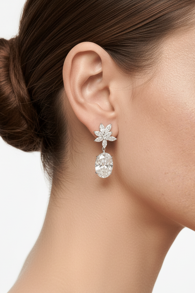 Blooming Silver Earrings by Natkina