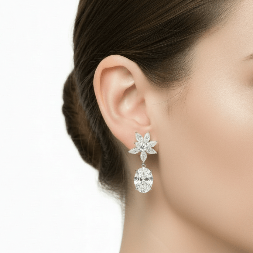 Blooming Silver Earrings by Natkina