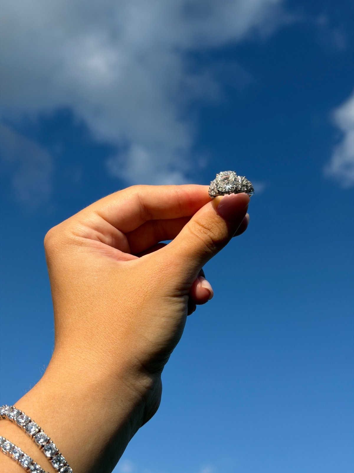 Brilliant Round Silver Ring by Natkina