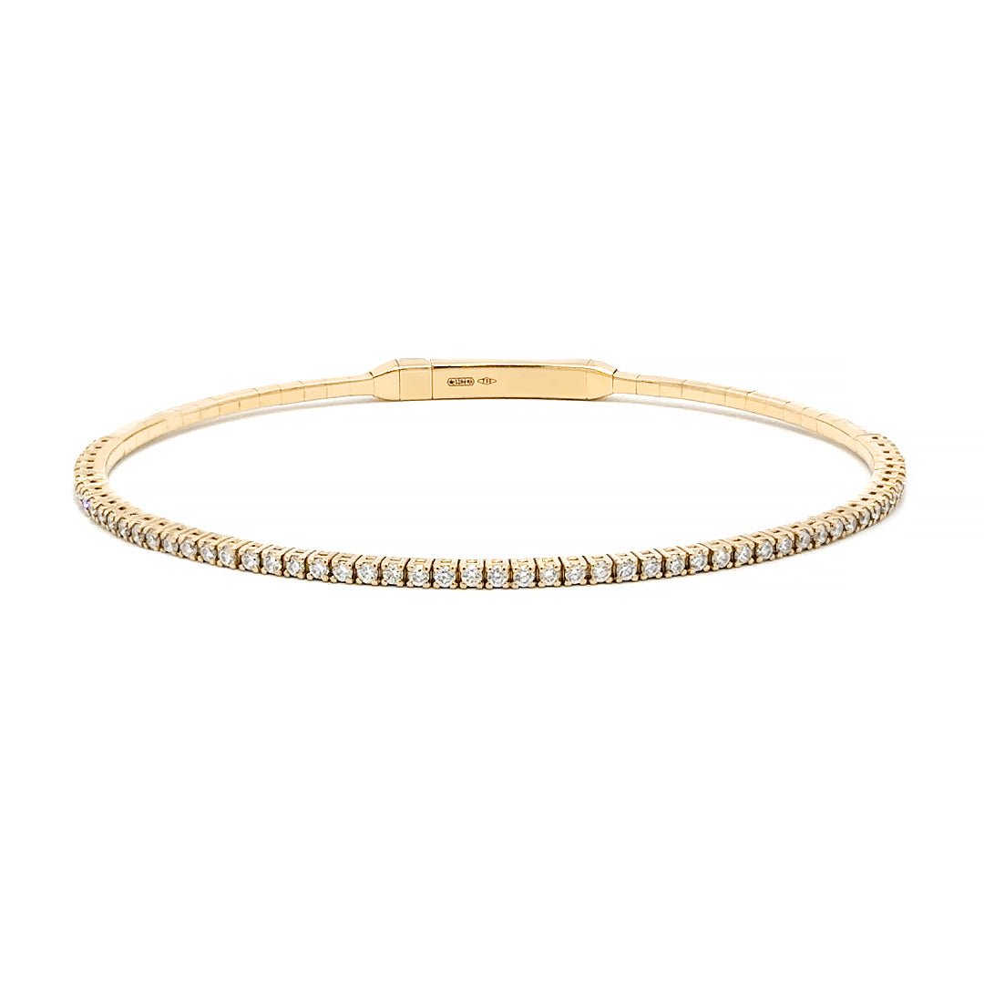 Capsule Solf Large Yellow Gold Diamond Bracelet by Natkina