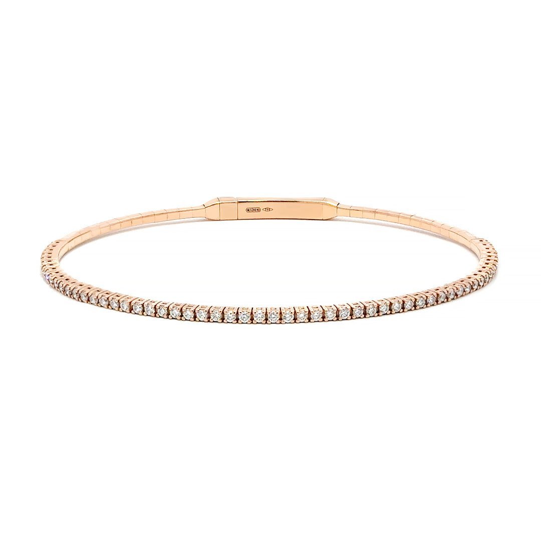 Capsule Solf Thin Gold Diamond Bracelet by Natkina