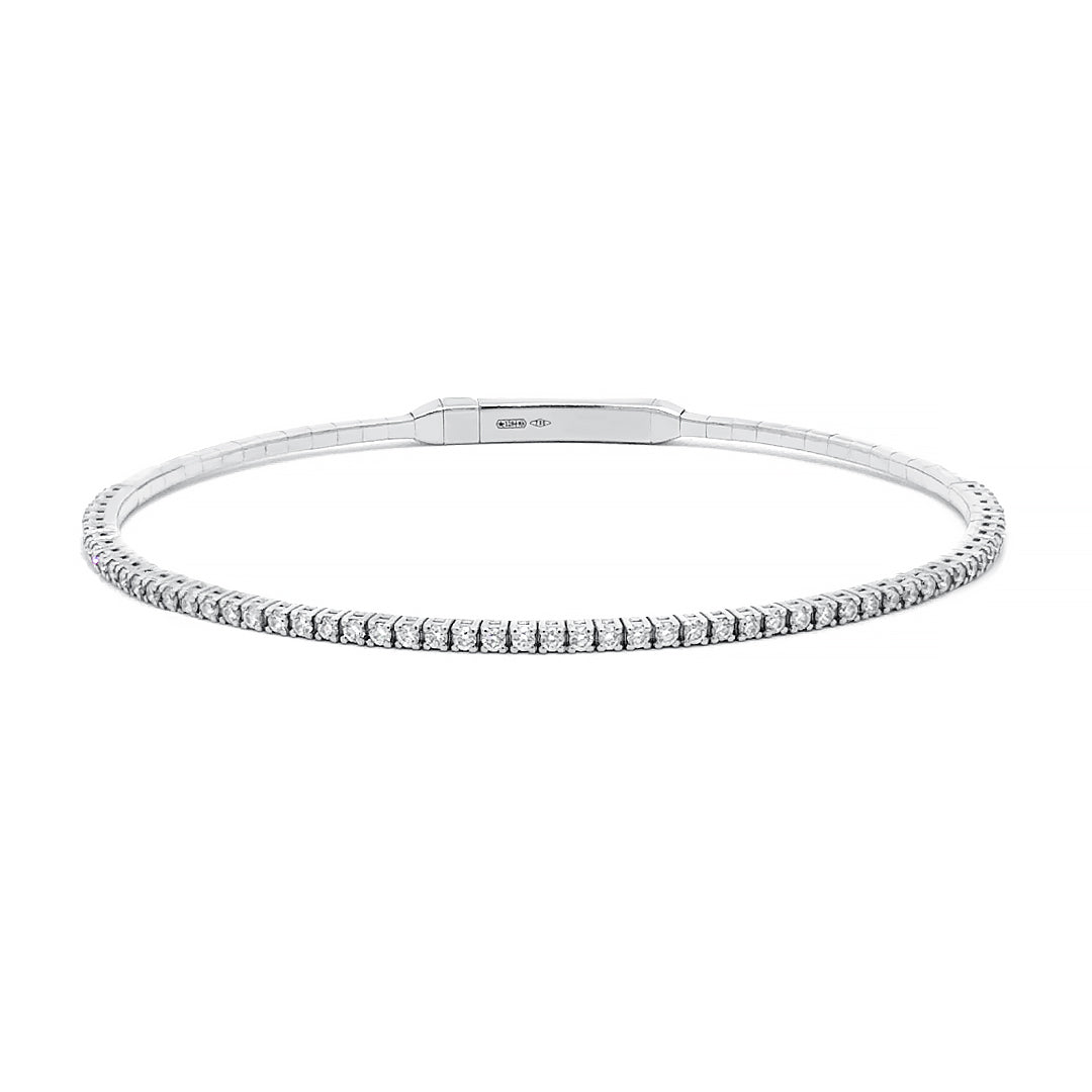 Capsule Solf Thin Gold Diamond Bracelet by Natkina
