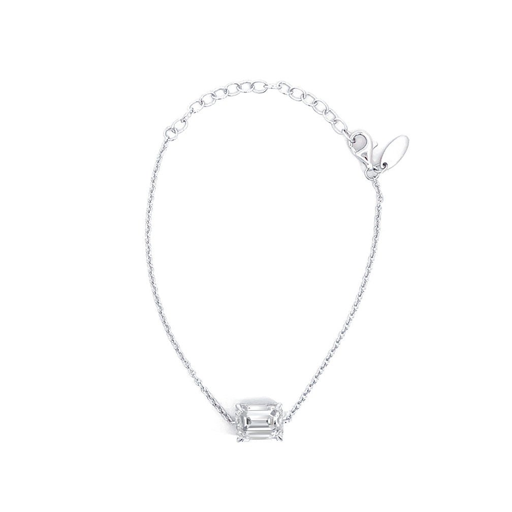 Charming Emerald Cut 10 x 7.5 mm Bracelet by Natkina