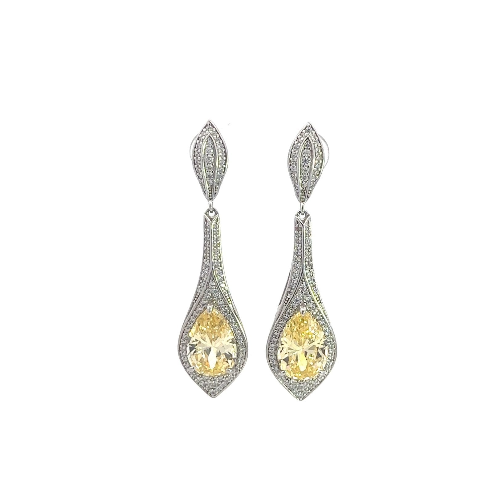 Chic Dangle Silver Earrings by Natkina