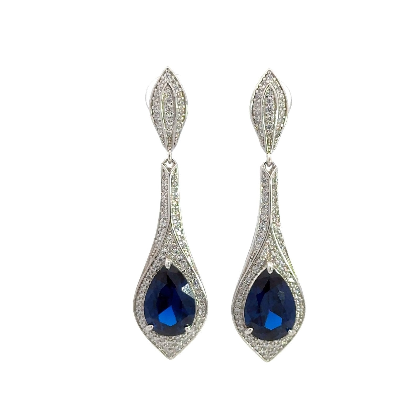Chic Dangle Silver Earrings by Natkina