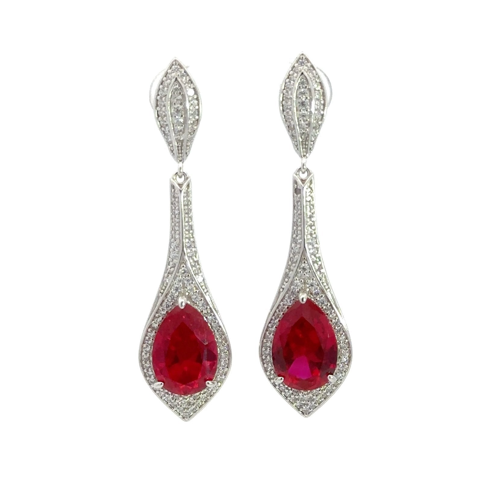 Chic Dangle Silver Earrings by Natkina