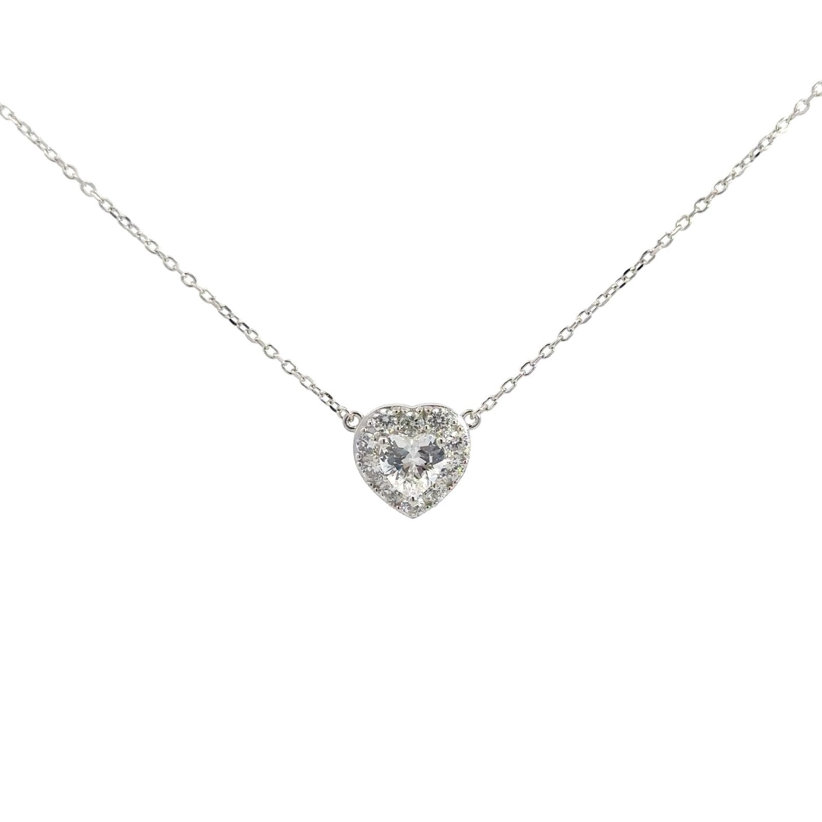 Chic Heart Silver Necklace by Natkina