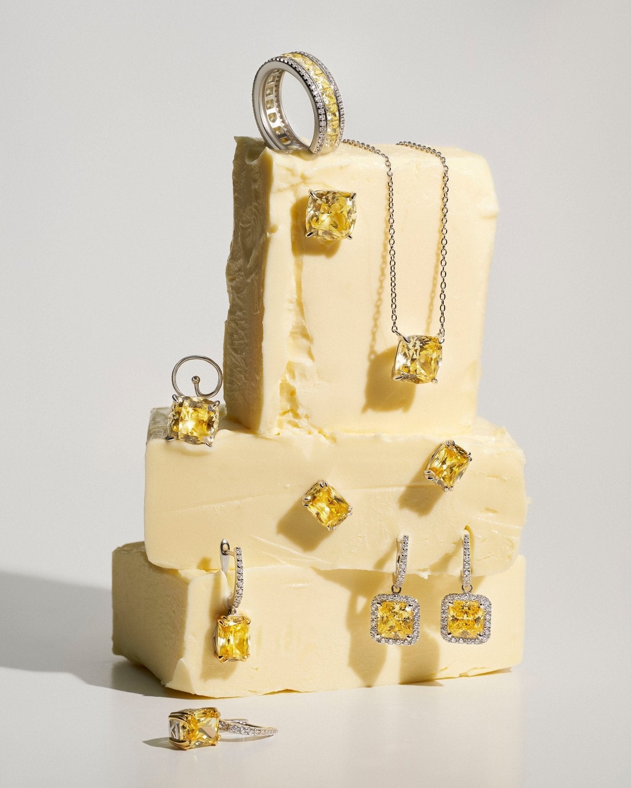 Classic Cushion Cut Necklace by Natkina