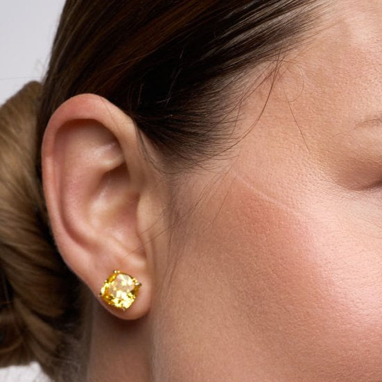 Classic Cushion Cut Studs by Natkina