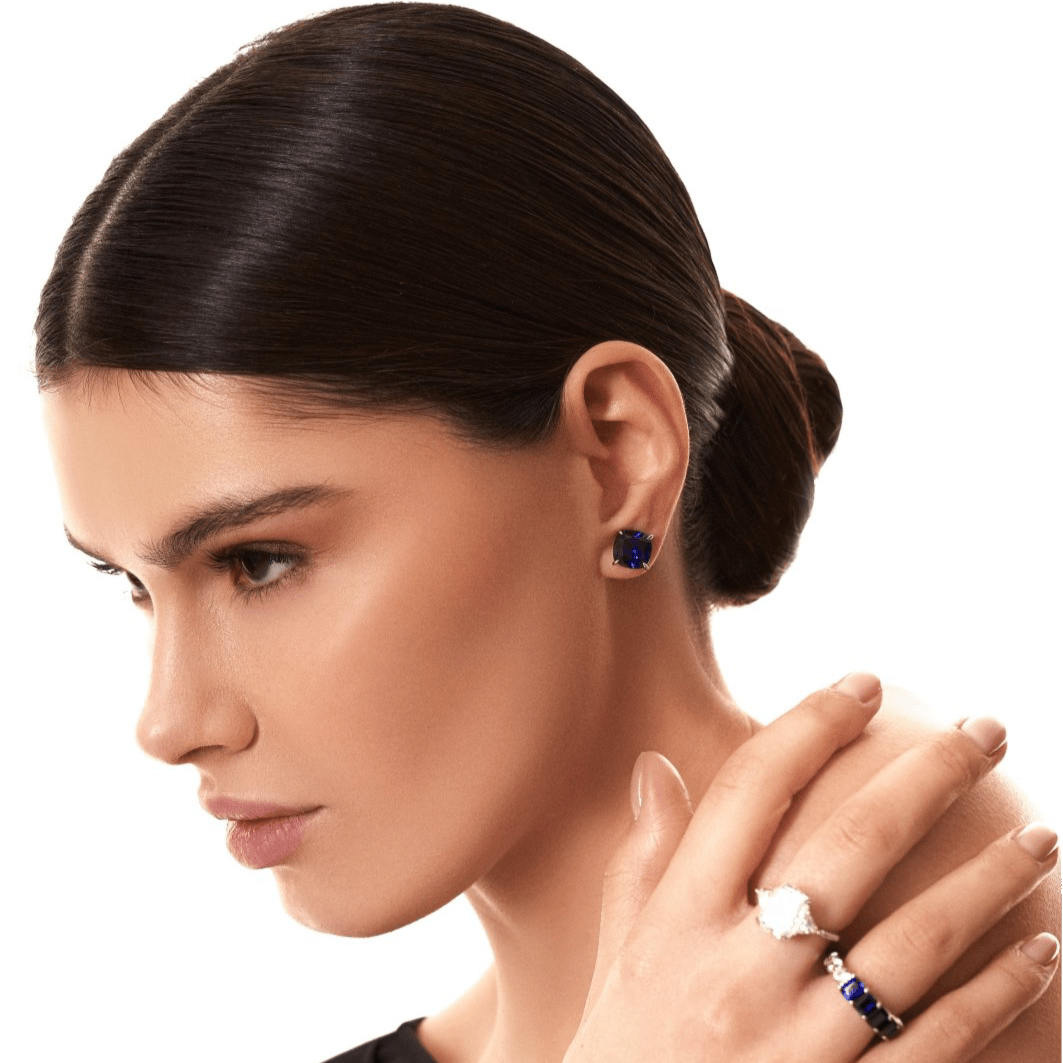 Classic Cushion Cut Studs by Natkina