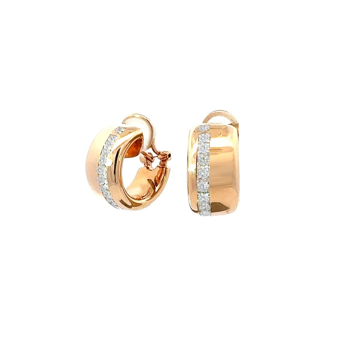 Classic Diamond Yellow 18K Exclusive Earrings by Natkina