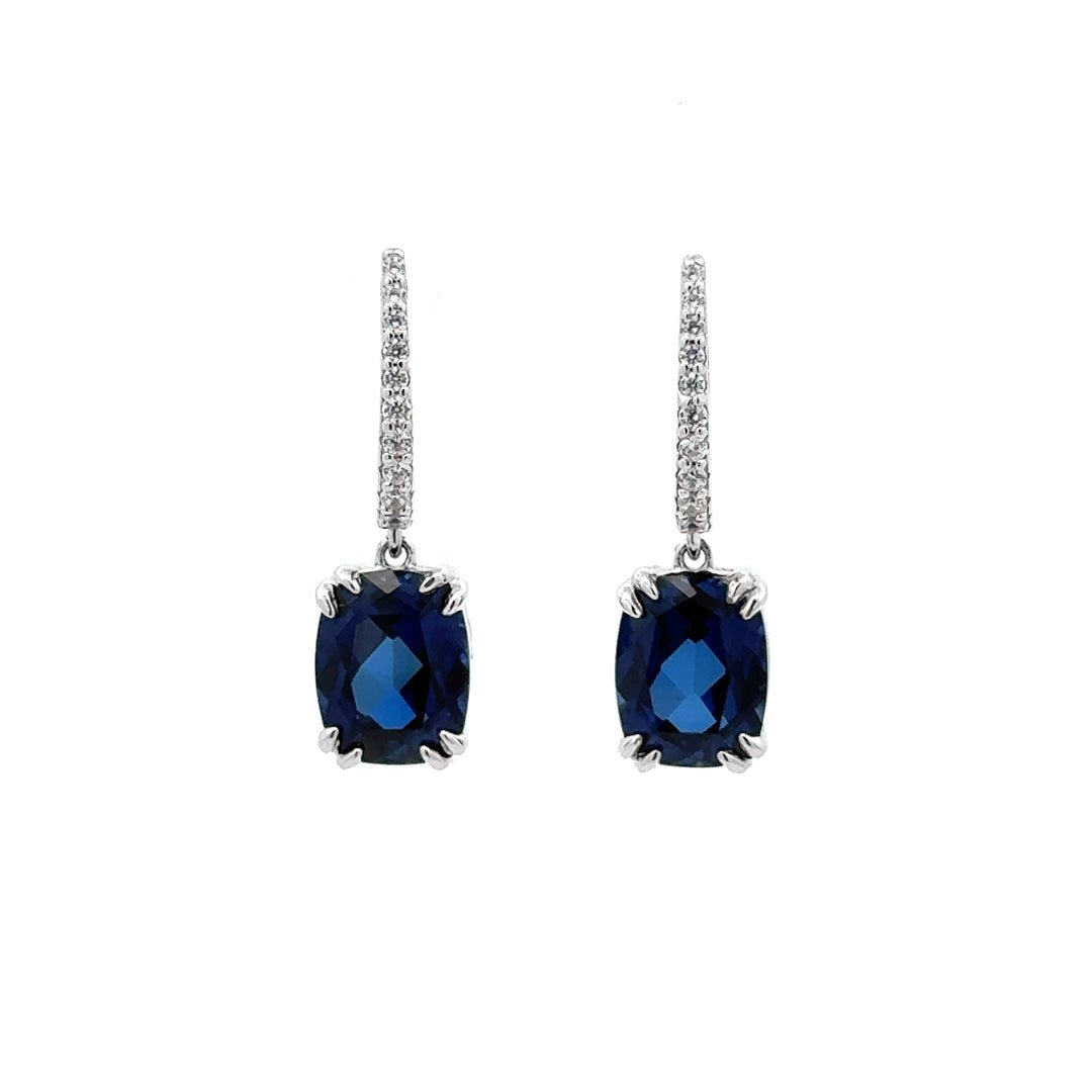 Classic Oval-Cut Leverback Drop Earrings by Natkina
