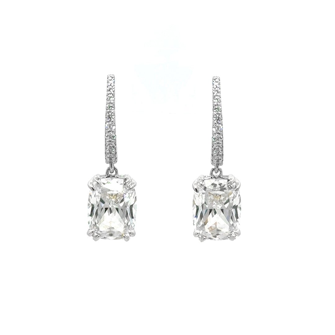 Classic Oval-Cut Leverback Drop Earrings by Natkina