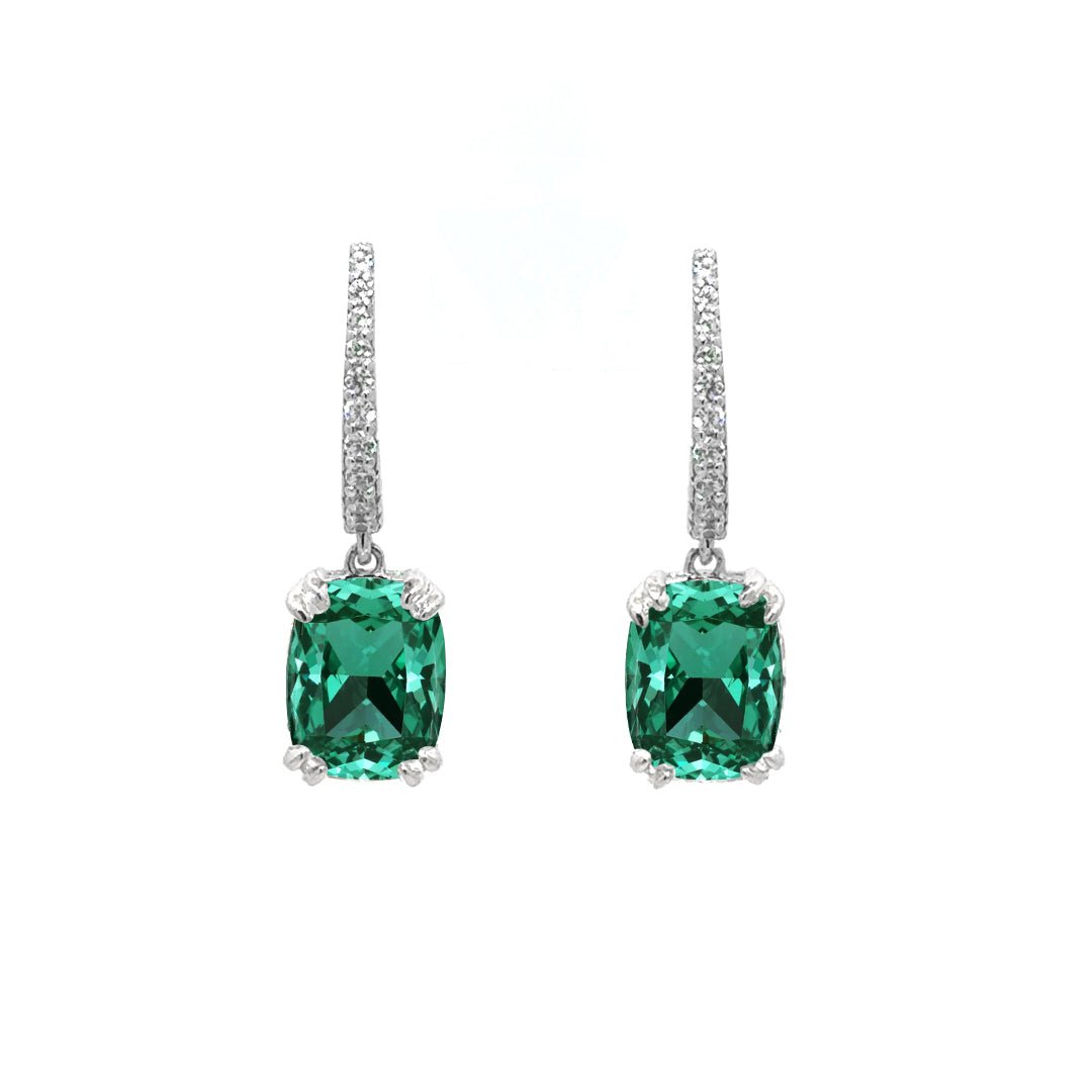 Classic Oval-Cut Leverback Drop Earrings by Natkina