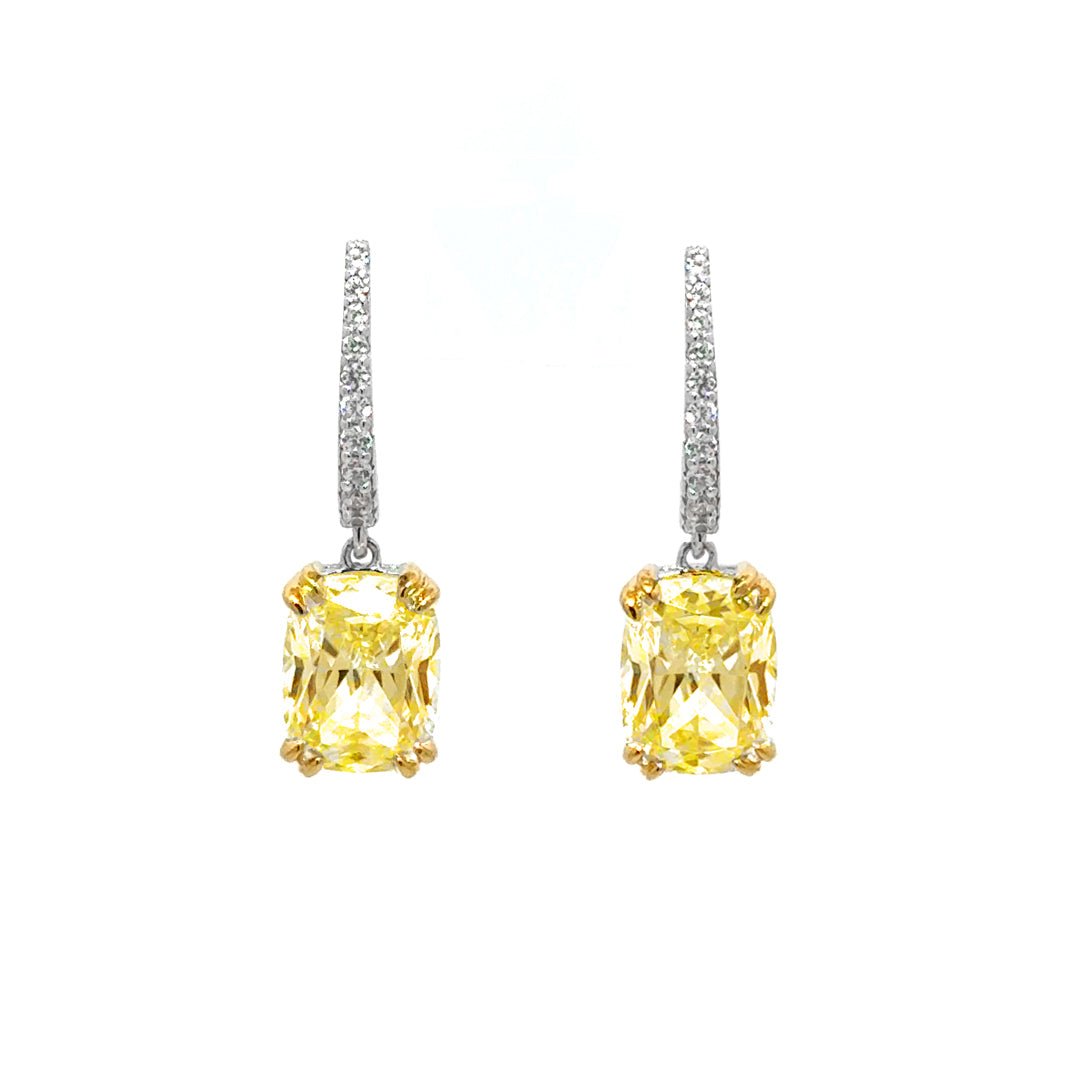 Classic Oval-Cut Leverback Drop Earrings by Natkina
