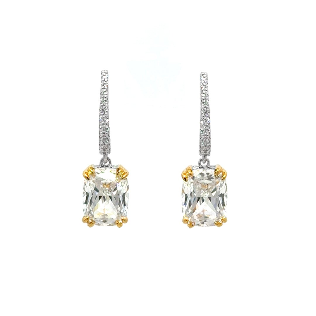 Classic Oval-Cut Leverback Drop Earrings by Natkina
