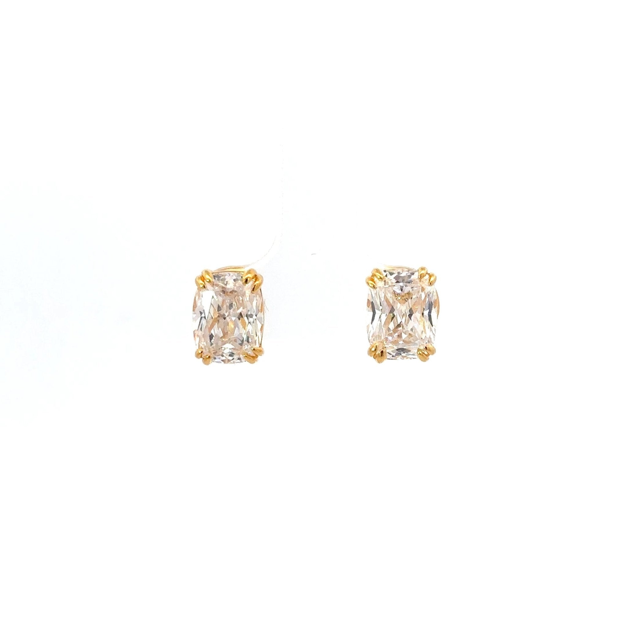 Classic Oval-Cut Solitaire Stud Earrings by Natkina