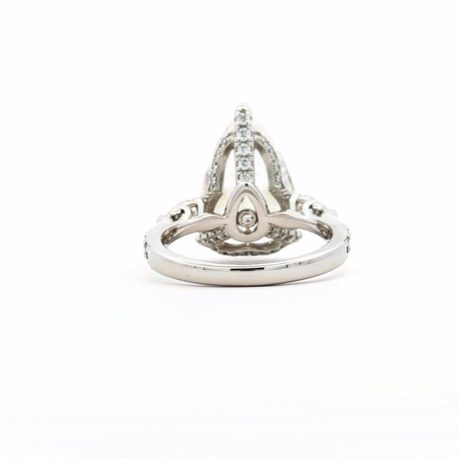 Classic Pear Shaped Silver Ring by Natkina
