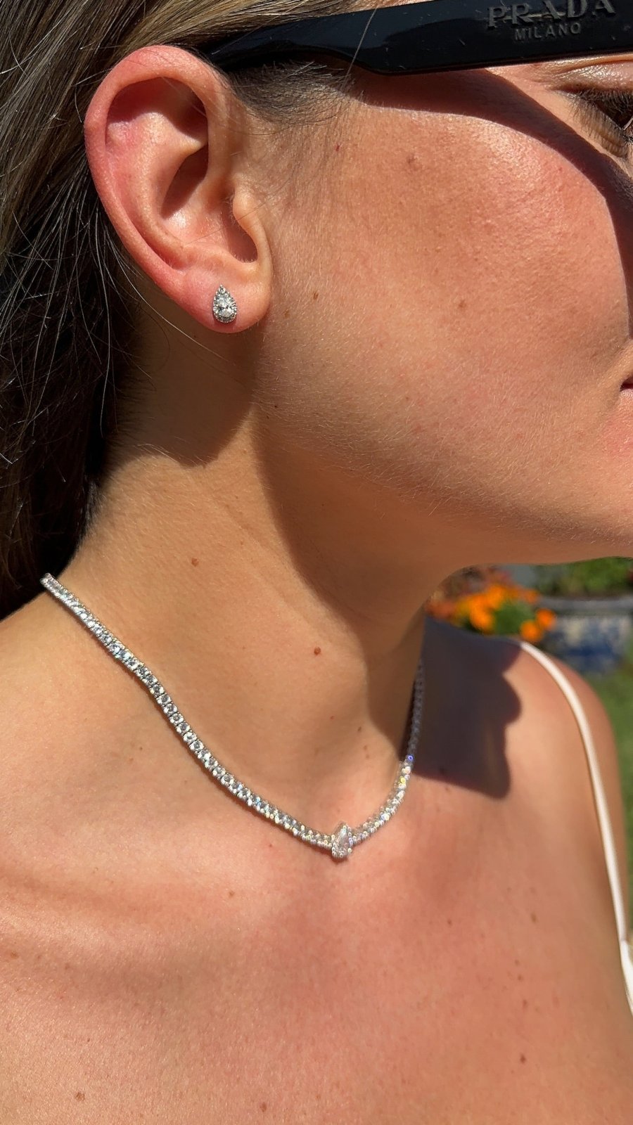 Classic Pear Silver Studs Earrings by Natkina