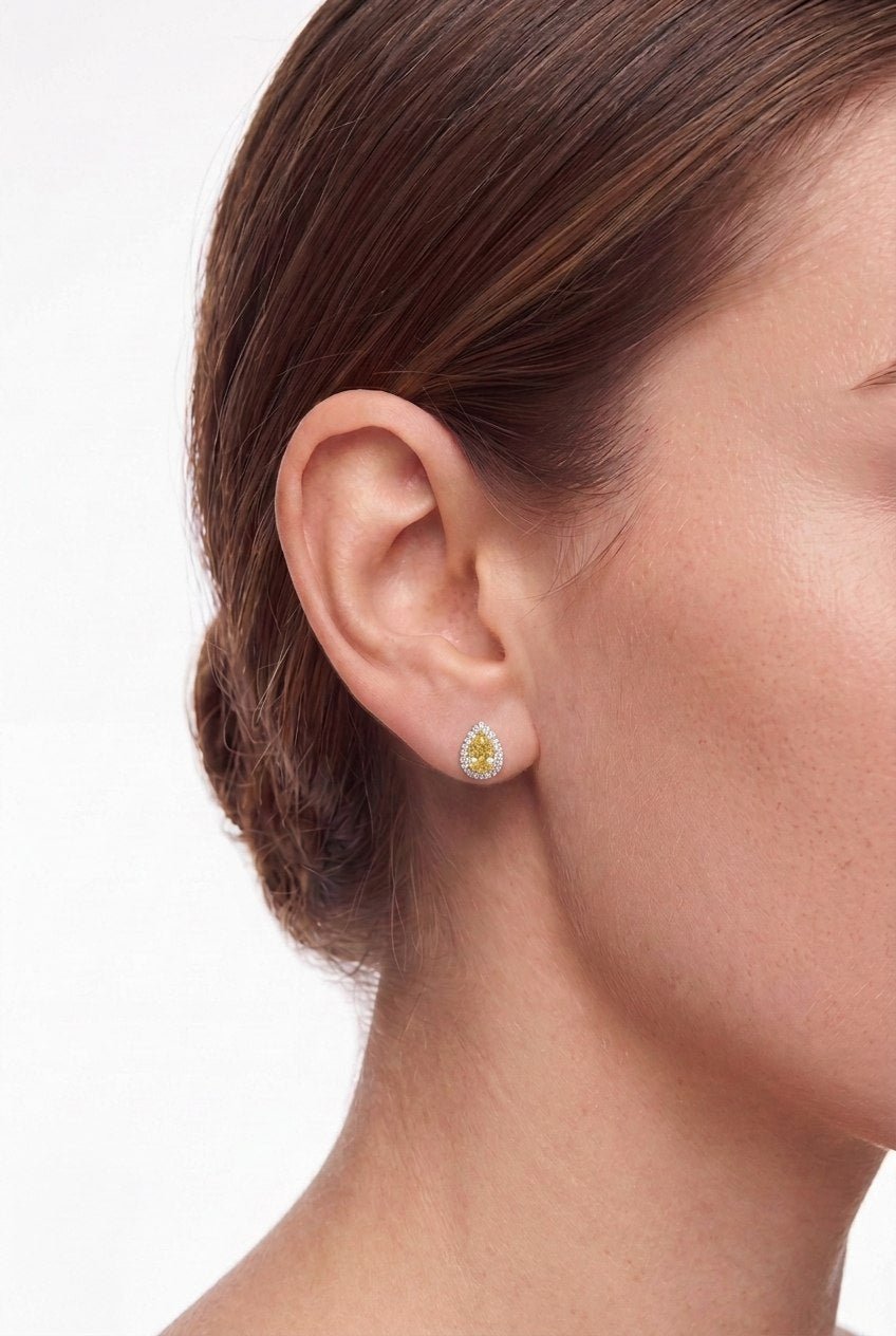 Classic Pear Studs by Natkina