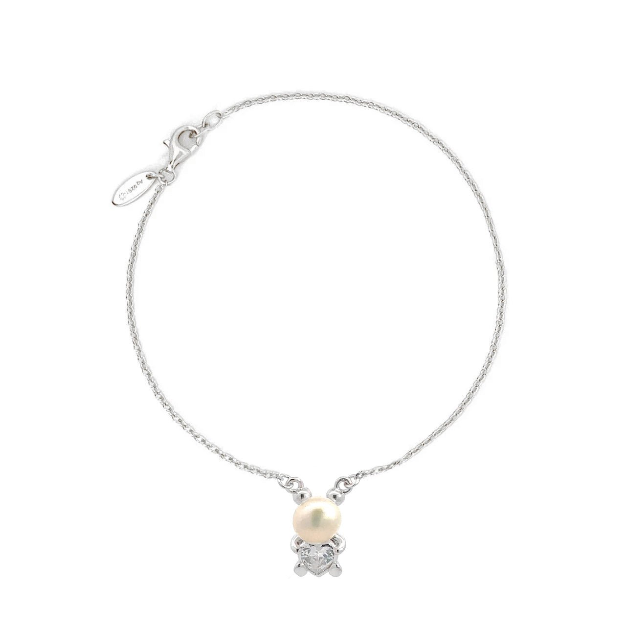 Classic Pearl Silver Bracelet by Natkina