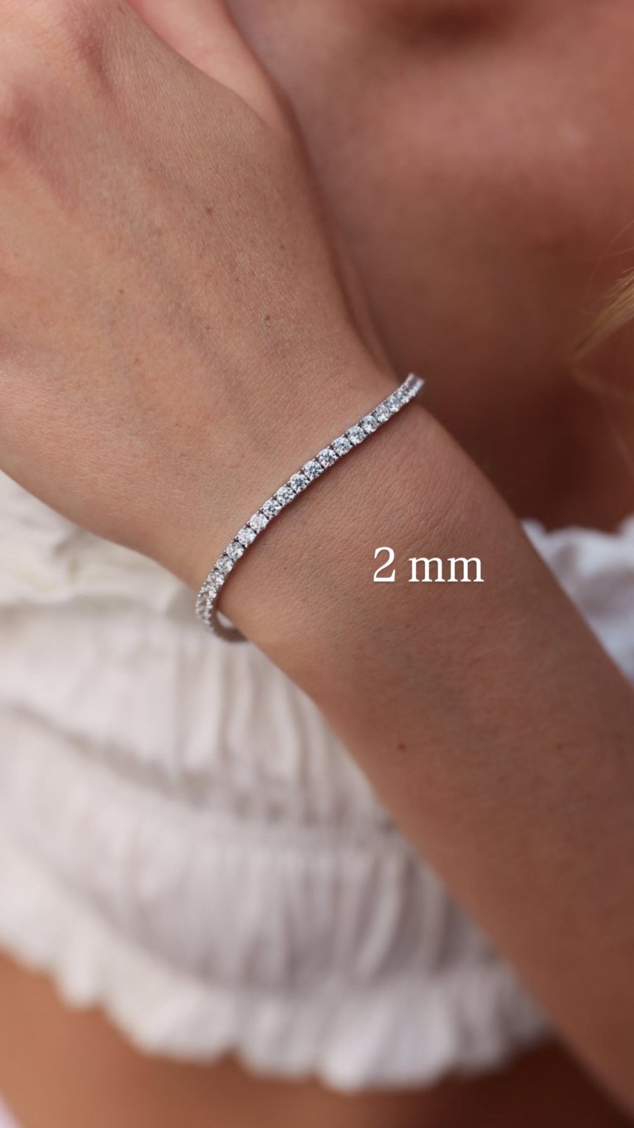 Classic Silver Tennis Bracelet by Natkina