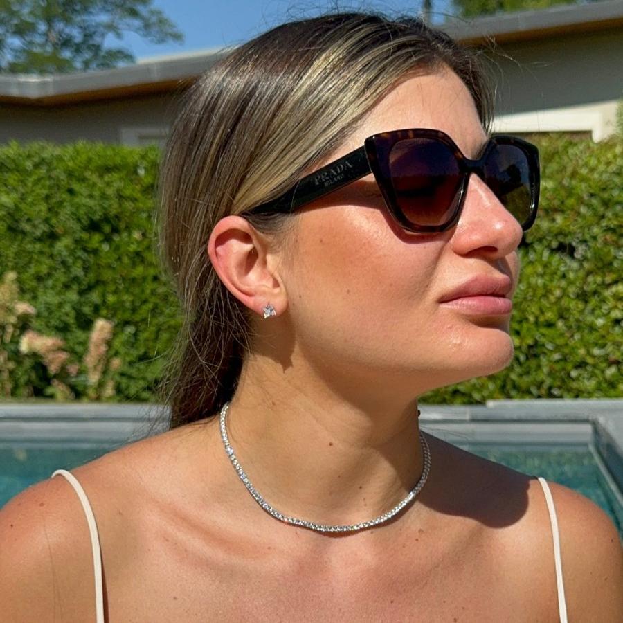 Classic Tennis Silver Choker 4 mm by Natkina