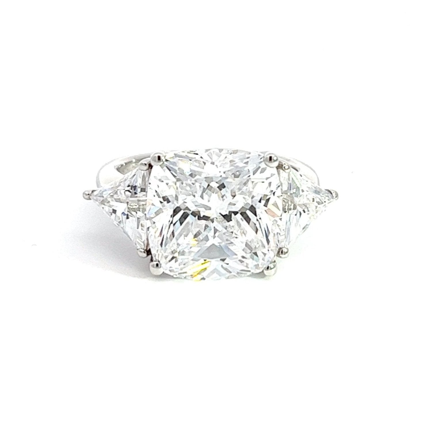 Cushion Cut Diamond Alternative Silver Ring Karolina by Natkina