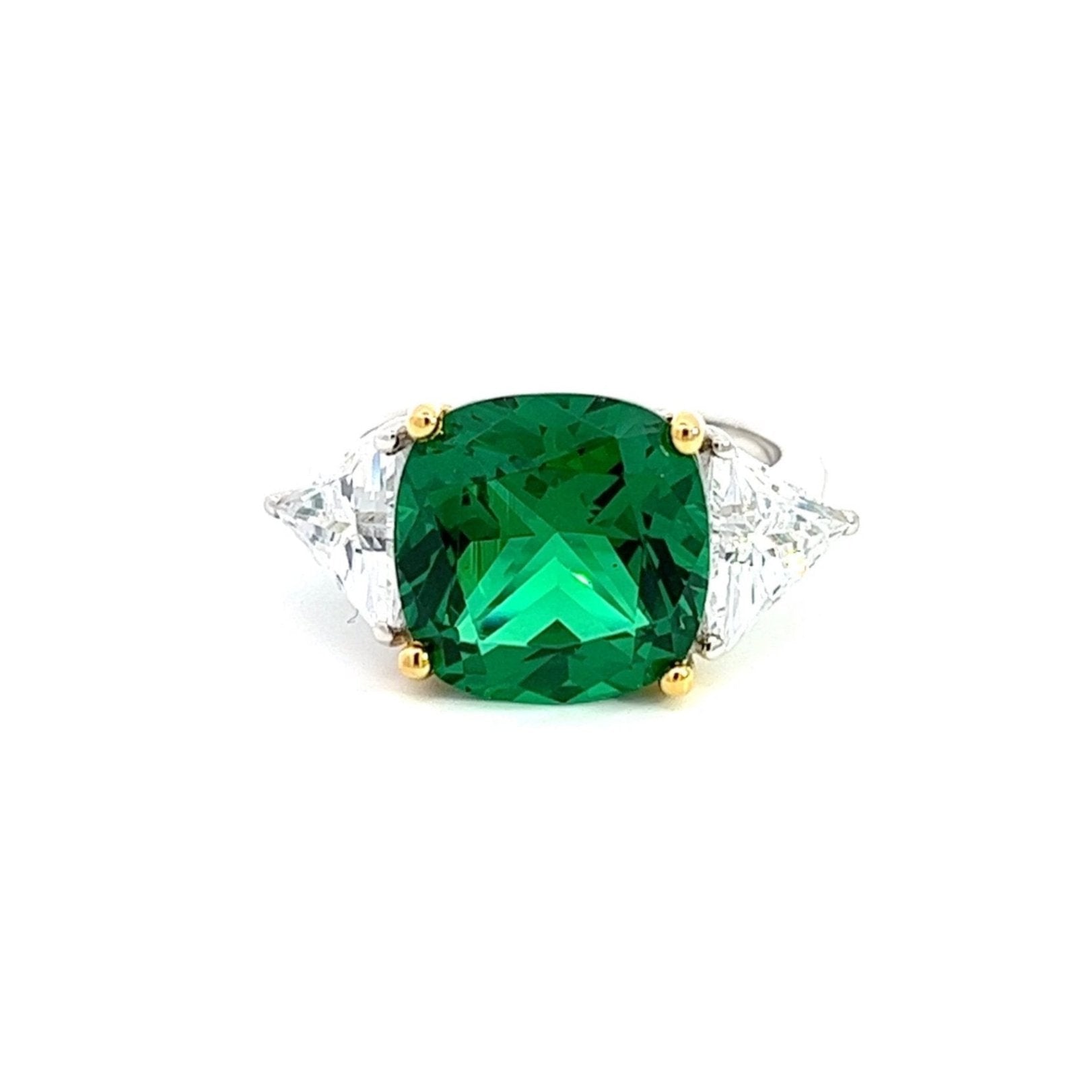 Cushion Cut Diamond Alternative Silver Ring Karolina by Natkina