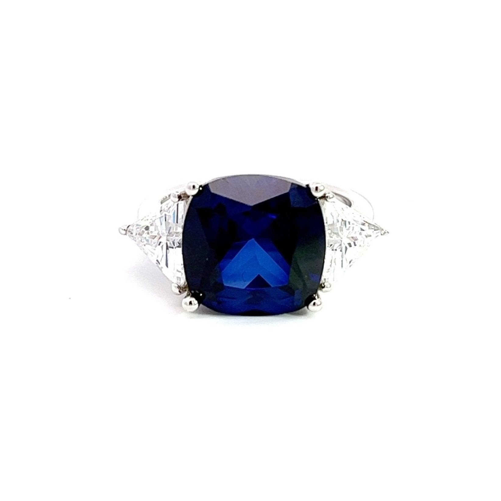 Cushion Cut Diamond Alternative Silver Ring Karolina by Natkina