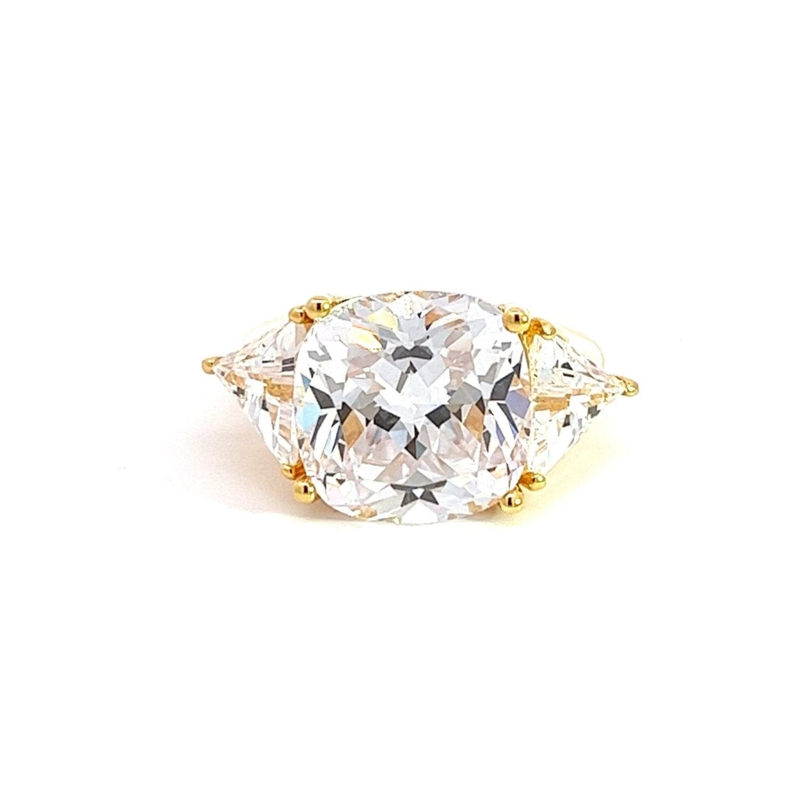Cushion Cut Diamond Alternative Silver Ring Karolina by Natkina
