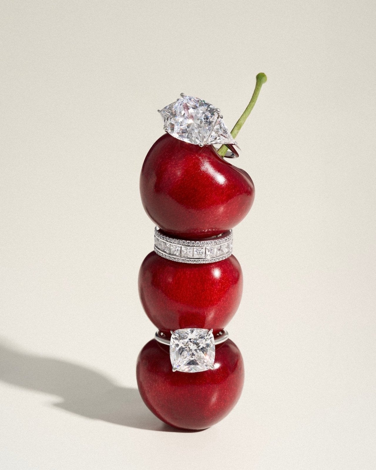 Cushion Cut Silver Ring by Natkina